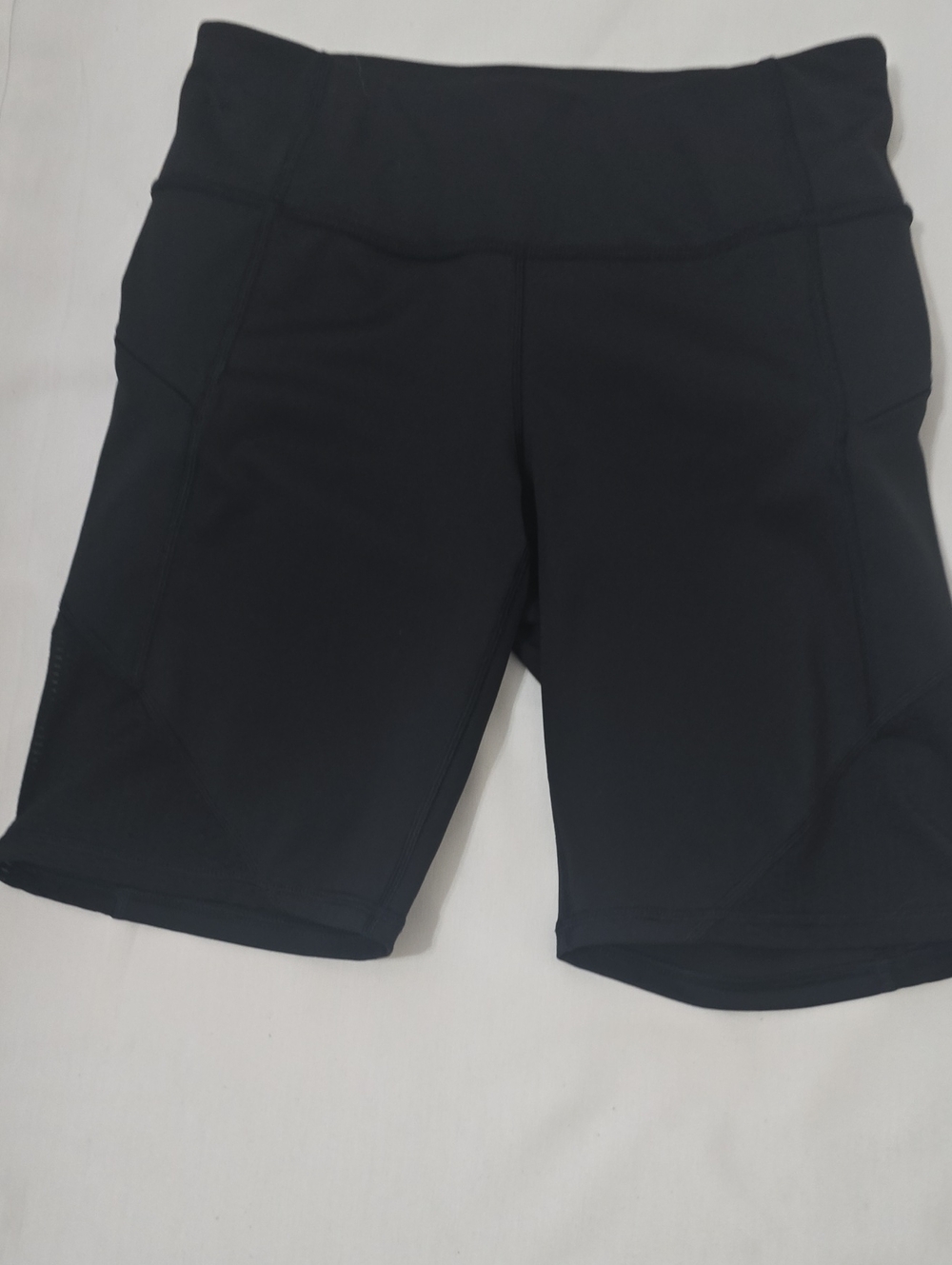 Athleta Black High-Waist Bike Shorts with Wide Waistband S